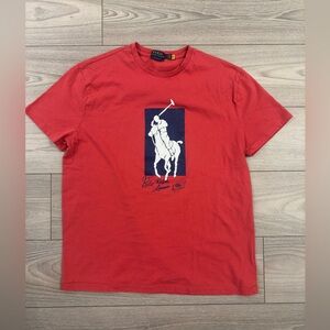Polo Ralph Lauren Classic-Fit Big Pony Logo Jersey T-Shirt Red